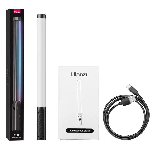 Ulanzi VL119 Handheld RGB Tube Light for Studio Game Room Video Movie Vlog Tiktok Photography Led Stick Light Lamp Ulanzi VL119