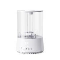 Humidificateur d'air ultrasonique intelligent 4L à brume chaude et froide avec minuterie 12H, affichage numérique et diffuseur d'arômes pour la maison et la chambre