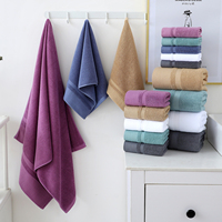 100% Cotton Knitted Solid Color Hotel Towel with Custom Logo Quick-Dry Model 10507