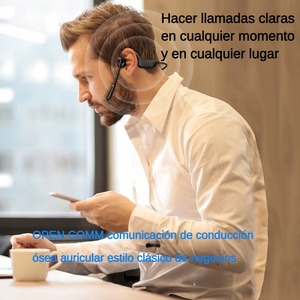 หูฟังโทรศัพท์ไร้สายแบบ Bone Conduction แท้ BT6.0 LED IPX5 กันน้ำ เล่นได้นาน 6 ชั่วโมง พร้อมระบบตัดเสียงรบกวนขั้นสูง ขายส่ง - Product Image 1