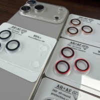 Protecteur de module caméra 3D électroplaqué avec base en PMMA transparent et verre optique pour iPhone séries 13-17