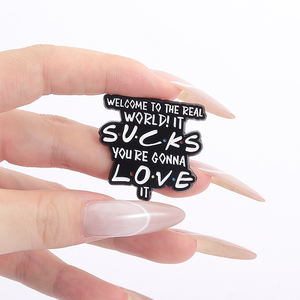 Sming Pins Comedia TV Show Personaje Esmalte Pins Amigos Paraguas Estaré allí para ti Broches Insignias Joyería de solapa - Product Image 4