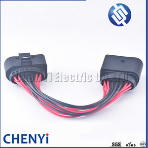 Faro auto Xenon 14 Pin femmina a 14 Pin connettore <span class=keywords><strong>maschio</strong></span> adattatore Pigtail 1 j0973737 1 j0973837 con cavo 20cm spina e gioco - Product Image 2