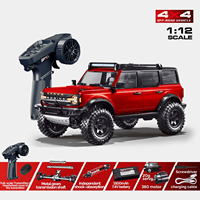 Voiture RC tout-terrain R22 Raptor 1/12 4WD, véhicule d'escalade télécommandé entièrement proportionnel, modèle RTR, cadeau pour garçons
