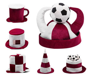 Nx Football Fan National Team Caps Carnival Cheering Hat Accesorios para Football Cheering Crazy Fans y Sports Party - Product Image 5