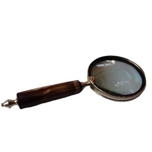 Mango de acabado antiguo con perilla de latón, Accesorios de escritorio, lupa, pieza de metal, pulido de espejo - Product Image 1