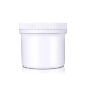 400ML PP White Plastic Cream Jar Custom Cosmetic Jar Hair Gel Jar For Personal Care