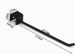 Phổ biến nhất cửa hàng bán lẻ kim loại thép <span class=keywords><strong>slatwall</strong></span> Bảng điều chỉnh an ninh treo hiển thị Pegboard móc - Product Image 3