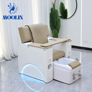 Sillón de Pedicura Eléctrico de Lujo MOOLIN, Diseño Moderno y Profesional de Spa con Masaje, en Cuero PU, para Salón de Uñas, Sala de Estar, Dormitorio, Centro Comercial - Product Image 5