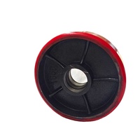 Chariot à palettes hydraulique robuste 180*50 Pu/Nylon (PA) avec roues de support de charge
