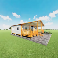Maisonnette préfabriquée mobile, extensible et pliable, 3 chambres, conteneur maritime transformé en acier, salle de bain moderne