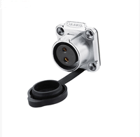 Connecteur circulaire multipolaire R2T LP20 à sertir, type PA66 noir, indice de protection IP67/IP68, 10A 250V 500V pour alimentation et signal étanches