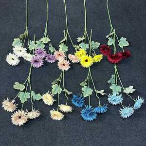 ดอกชบาเจอร์เบอร์ราประดิษฐ์ 3 หัว สำหรับตกแต่งบ้าน งานแต่งงาน จัดดอกไม้กลางโต๊ะ ถ่ายภาพประกอบฉาก ขายส่งดอกไม้ - Product Image 3