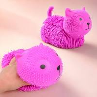 Jouet sensoriel anti-stress en TPR personnalisé, extensible, en forme d'animal, 9 pouces, mignon, texturé et barbelé, pour la décompression, vente en gros