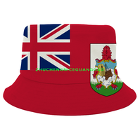 Chapeau de pêcheur avec drapeau des Bermudes pour femmes et hommes, chapeau patriotique, casquette de soleil d'été pour voyage, plage, pêche