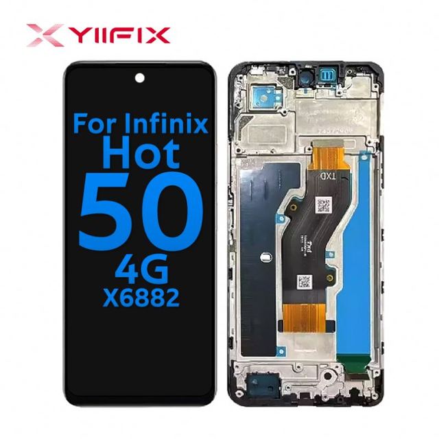 Mobile Phone LCDs for Infinix Hot 50 4G X6881 Lcd Touch Screen Display Replacement Digitizer Accessories Pantalla
