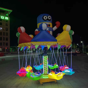 Carrusel musical para niños de interior al aire libre columpio caballo tiovivo del parque de atracciones carrusel de plástico a la venta - Product Image 3