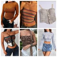 Ropa de Marca Nueva para Mujer, Lote de Vestidos, Camisetas, Pantalones, Faldas y Camisas de Talla Pequeña, Ropa Usada