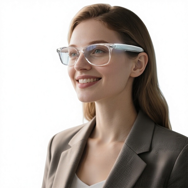 F16 New AI Translation Smart Glasses 100 Languages Real-Time Translation Touch-based Control Voice Assistant Call & Music
