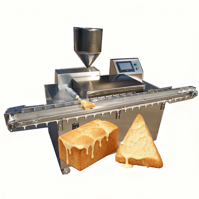 Automatic Bread Cake Filling Stuffing Machine Chocolate Cream Sauce Filling MachineJam Cheese Butter Injection Filling Machine
