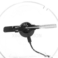 16cm escritorio Led 3D pantalla holográfica publicidad holograma equipo proyector ventilador 3D con cubierta fábrica profesional para la venta