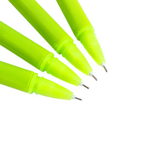 O & Q, venta al por mayor, bolígrafos de tinta de Gel novedosos, hermosos bolígrafos de silicona con flores artificiales diseñadas con tulipán, logotipo personalizado de plástico de 0,7mm para - Product Image 2