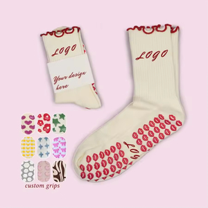 <b>Socks</b> Manufacturer Custom Yoga <b>Socks</b> Women <b>Grip</b> <b>Socks</b> Non Slip Pilates <b>Socks</b> <b>Socks</b> Custom Embroidery High Quality Custom <b>Socks</b> - Product Image 1