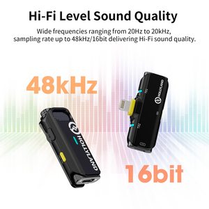 2025 Original <span class=keywords><strong>Hollyland</strong></span> LARK <span class=keywords><strong>C1</strong></span> SOLO système de Microphone sans fil noir 2.4 GHz suppression de bruit micro sans fil pour appareil IOS - Product Image 5