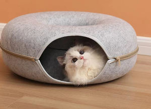 <span class=keywords><strong>Tunnel</strong></span> per animali domestici in feltro personalizzato alla moda <span class=keywords><strong>Tunnel</strong></span> per Cave di gatto resistente a forma di ciambella rimovibile con cerniera <span class=keywords><strong>Tunnel</strong></span> per animali domestici con Moq basso - Product Image 4