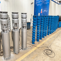 Pompe submersible électrique en acier inoxydable triphasée pour puits profonds, puissance totale de 10 ch, 15 ch, 30 ch, 35 ch, pompe à eau submersible