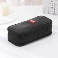 Étui à crayons personnalisé avec logo, grande capacité, couleur macaron assortie, toile extensible, transformable, boîte à papeterie simple