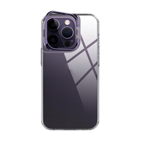 Coque de protection pour objectif d'appareil photo avec béquille métallique anti-jaunissement en TPU monobloc pour iPhone 14 Pro Max, compatible également avec iPhone 15 Plus, 13, 12, 17, 16
