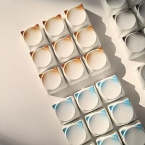 Teclas Transparentes/Blancas/Rosas en Forma de Cabeza de Zorro, Teclas de Repuesto Duraderas para Teclado Mecánico MX Cross, PC/PBT - Product Image 5