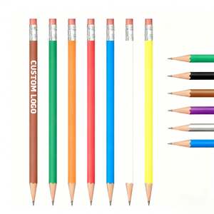 Lápices Hexagonales Hb2 con Logotipo Personalizado para Regalo Empresarial, Lápices Negros Estándar, Lápices en Blanco - Product Image 1