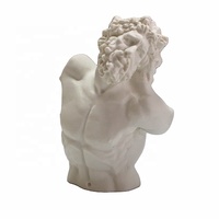 Célèbre mythologie grecque Sculpture résine buste Statue nordique gypse Portraits décor à la maison modèle artificiel dessin pratique artisanat