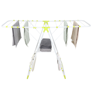 Usine <span class=keywords><strong>pas</strong></span> <span class=keywords><strong>cher</strong></span> prix haute qualité balcon sèche-<span class=keywords><strong>linge</strong></span> support réglable pliant fer Tubes vêtements étendoir - Product Image 2