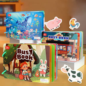 Montessori apprentissage cognitif livre occupé <span class=keywords><strong>ferme</strong></span> Animal océan autocollant livres <span class=keywords><strong>jeux</strong></span> <span class=keywords><strong>de</strong></span> société jouets éducatifs pour enfants garçons filles - Product Image 5
