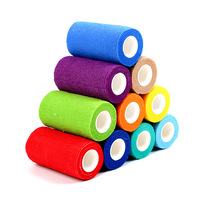 Prix usine 5CM 4.5M OEM Bande de récupération sportive professionnelle imprimée, bandage cohésif auto-adhésif non-tissé, best-seller