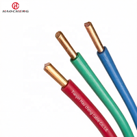 Cable de Cobre Rígido de un Solo Núcleo BV para Uso Doméstico 60227IEC01 450/750V, Cable de Tela BV H07V-U 1.5mm
