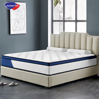 Matelas à ressorts compressés portables de style moderne, matelas en boîte, taille simple, double, queen, matelas à ressorts ensachés en gel, mousse à mémoire de forme