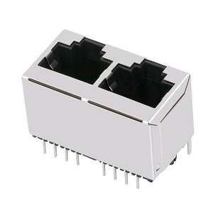 E5288-32C141-L femelle de réseau de la <span class=keywords><strong>prise</strong></span> verticale <span class=keywords><strong>RJ45</strong></span> Jack d'Ethernet de ports multiples 1x4 connecteur femelle - Product Image 3