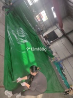 Toile industrielle renforcée en PE, résistante aux UV et imperméable, pour tentes et auvents événementiels, avec structure en tissu durable