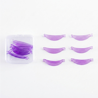 Protectores de Silicona Reutilizables para Lifting de Pestañas, Diseño de Punta en Forma de Corazón, Varillas para Permanente de Pestañas, Almohadillas de Silicona Suave para Lifting de Pestañas