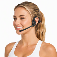 Écouteurs sans fil à conduction aérienne à design exclusif, tour de cou, avec crochet d'oreille, Bluetooth 5.2, pour le sport