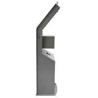 Kiosco de Autoservicio con Soporte para Piso Interior, Escáner QR, Sistema de Gestión de Colas, Pantalla Táctil y Teclado Integrado