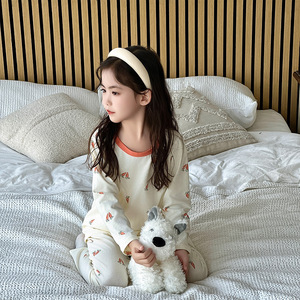 Nuevo Conjunto de Pijama para Niños Otoño/Invierno, Sin Costuras, Camiseta Interior Larga de Algodón Puro (Clase A), Absorbente de Humedad y Cálido, para Niños - Product Image 3