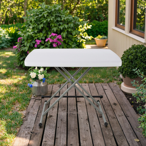 Mesa Plegable Cuadrada Pequeña, Ligera y Resistente, con Marco Metálico, Altura Ajustable, Diseño Moderno para Exteriores, Venta al Por Mayor - Product Image 3