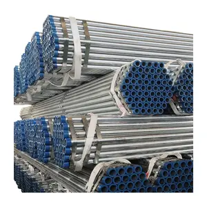 Tuyaux ronds en acier au carbone de revêtement de zinc galvanisé à chaud prix de taille dn15-dn250