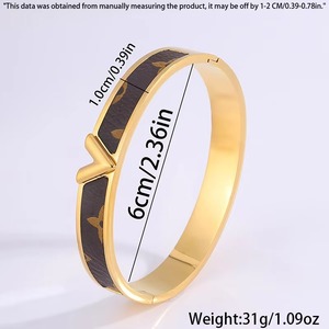 Designer Inspired 18K Gold Plated Stainless Steel Fashion Bracelet Waterproof Zircon Famous Brand Inspired by Nature - Product Image 3