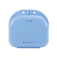 Boîte à prothèses dentaires, boîte à gouttières dentaires, étui pour appareils orthodontiques, étui de protection avec trous d'aération, pour fausses dents